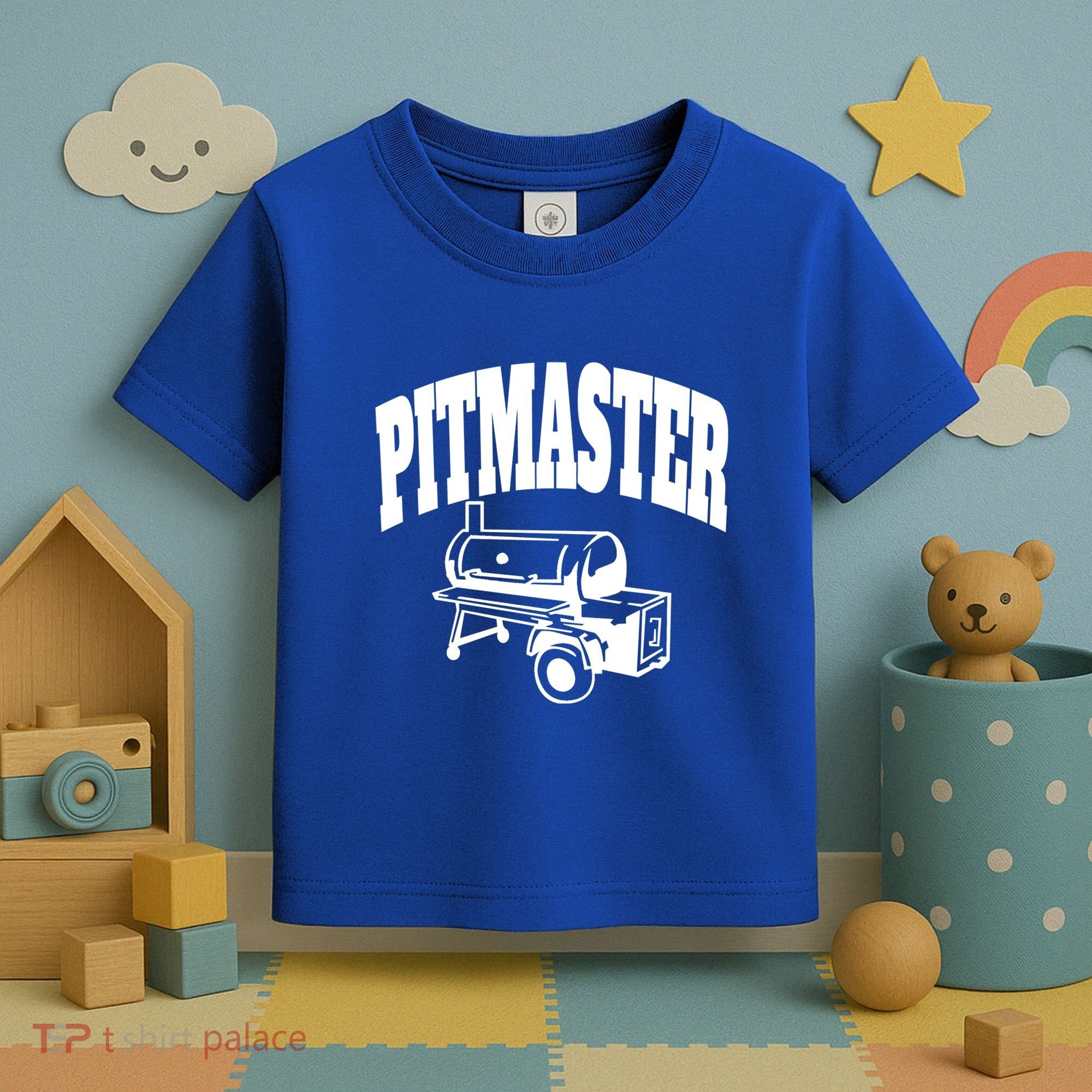 Texas Pitmaster Bbq Smoker Stick Burner Brisket Cooking Day Cute Gift Toddler T-Shirt