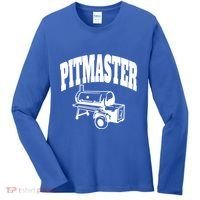 Texas Pitmaster Bbq Smoker Stick Burner Brisket Cooking Day Cute Gift Women's Long Sleeve Shirt thumb 0