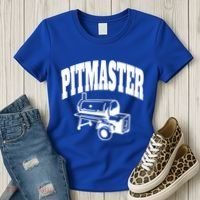 Texas Pitmaster Bbq Smoker Stick Burner Brisket Cooking Day Cute Gift Women's T-Shirt thumb 3