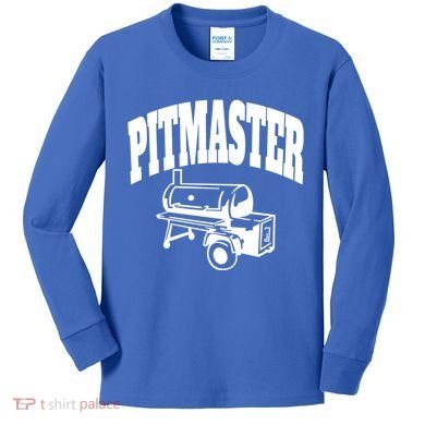 Texas Pitmaster Bbq Smoker Stick Burner Brisket Cooking Day Cute Gift Kids Long Sleeve Shirt