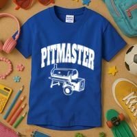 Texas Pitmaster Bbq Smoker Stick Burner Brisket Cooking Day Cute Gift Kids T-Shirt thumb 3