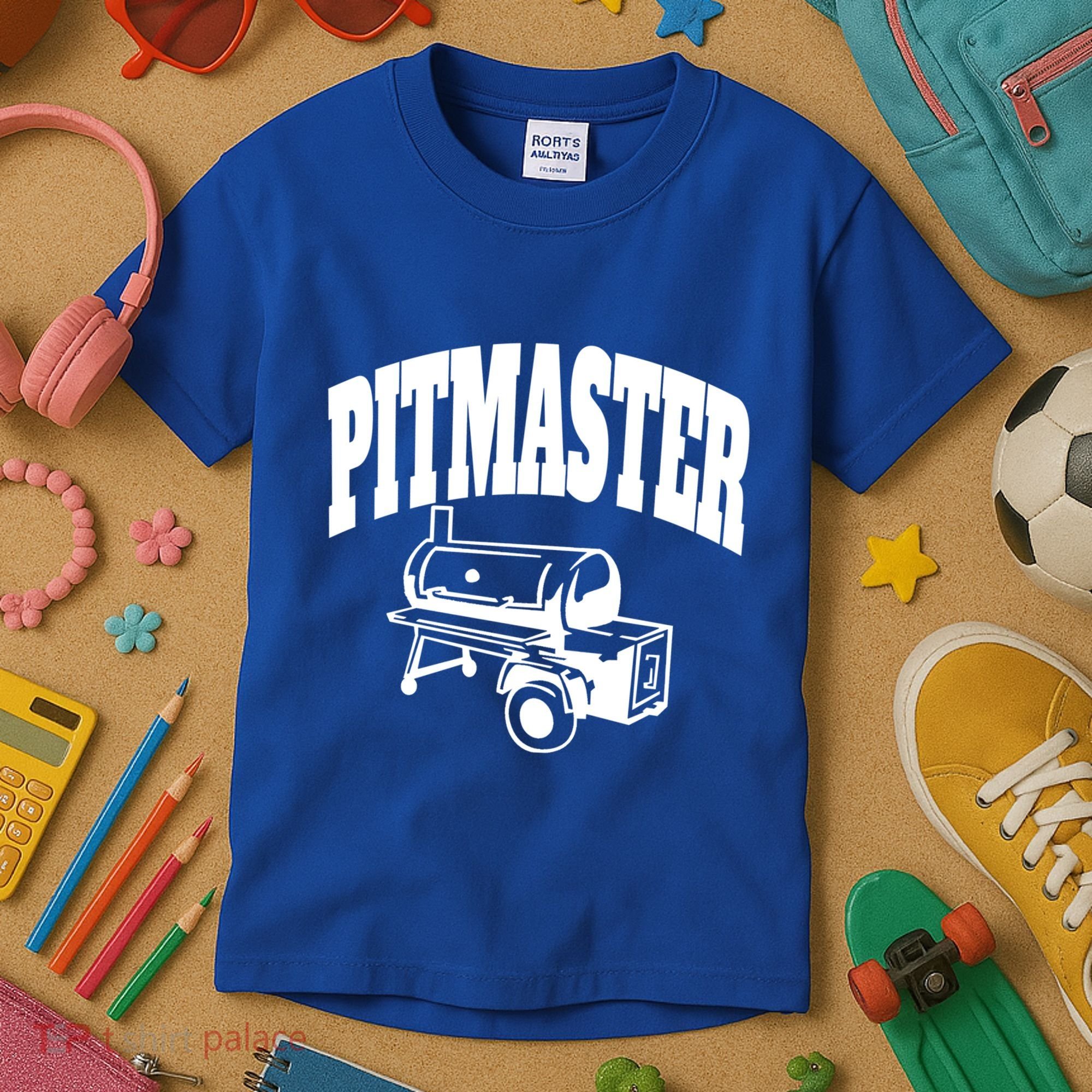 Texas Pitmaster Bbq Smoker Stick Burner Brisket Cooking Day Cute Gift Kids T-Shirt