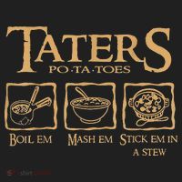 Taters Potatoes Boil Em Mash Em Stick Em In A Stew Beanie thumb 2