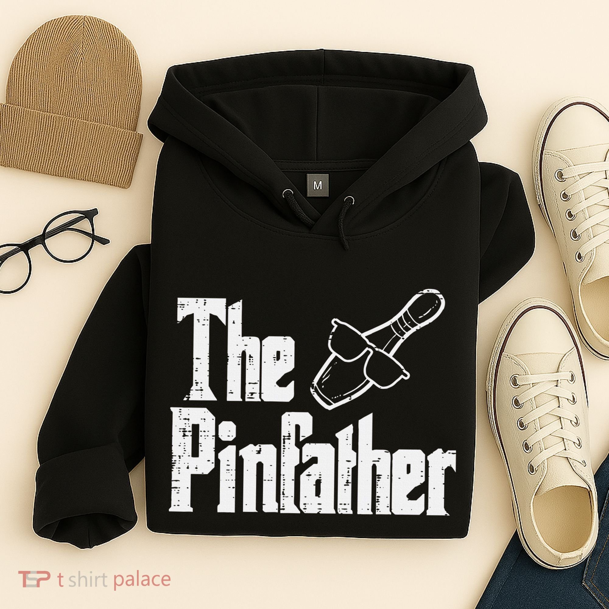 The Pinfather Bowling Dad Fathers Day Bowler Daddy Papa Hoodie