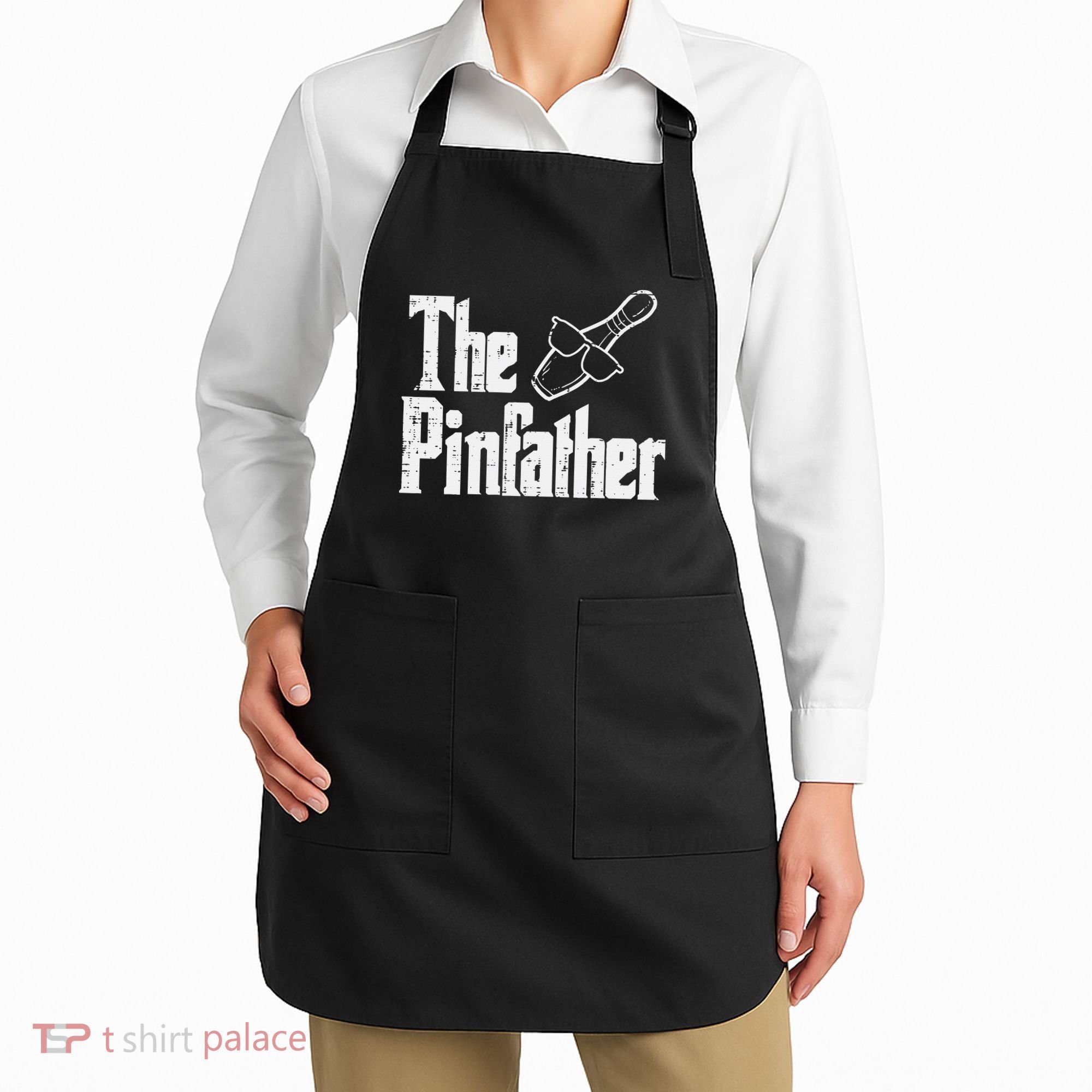 The Pinfather Bowling Dad Fathers Day Bowler Daddy Papa Apron