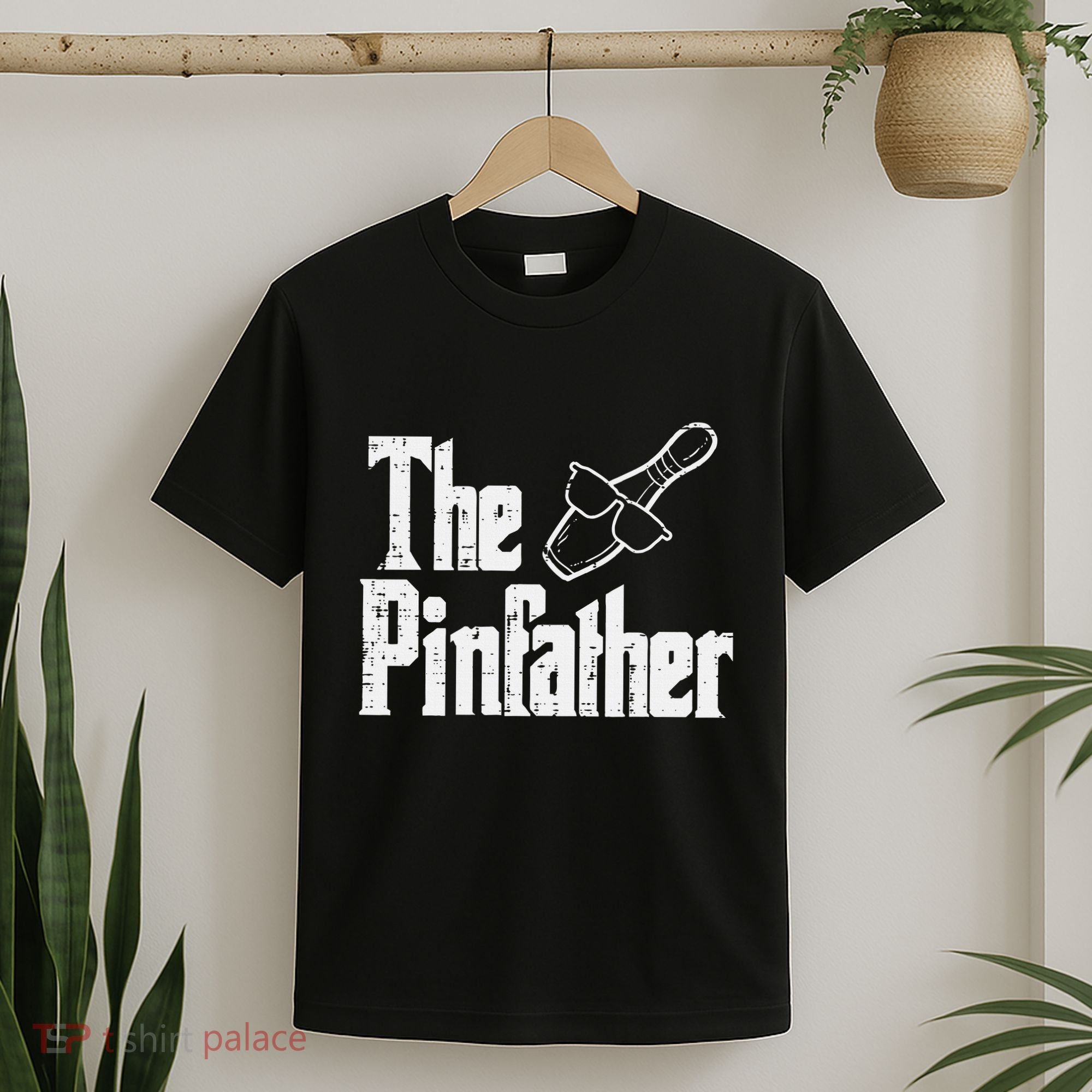 The Pinfather Bowling Dad Fathers Day Bowler Daddy Papa T-Shirt