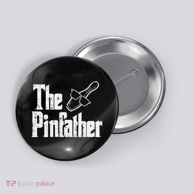 The Pinfather Bowling Dad Fathers Day Bowler Daddy Papa Button