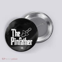 The Pinfather Bowling Dad Fathers Day Bowler Daddy Papa Button thumb 0