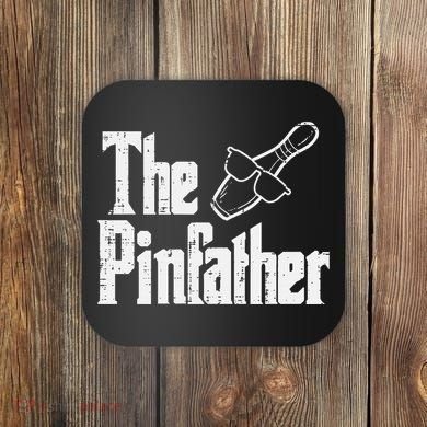 The Pinfather Bowling Dad Fathers Day Bowler Daddy Papa Coaster