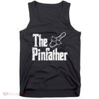 The Pinfather Bowling Dad Fathers Day Bowler Daddy Papa Tank Top thumb 0