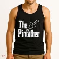 The Pinfather Bowling Dad Fathers Day Bowler Daddy Papa Tank Top thumb 3