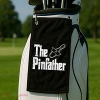 The Pinfather Bowling Dad Fathers Day Bowler Daddy Papa Golf Towel thumb 2