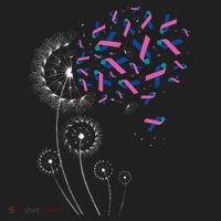 Teal Pink Blue Ribbon & Dandelion Thyroid Cancer Awareness Women's Sweatshirt thumb 2