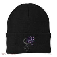 Teal Pink Blue Ribbon & Dandelion Thyroid Cancer Awareness Beanie thumb 0