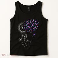 Teal Pink Blue Ribbon & Dandelion Thyroid Cancer Awareness Tank Top thumb 2