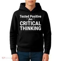Tested Positive Critical Thinking Libertarian Conservative Kids Hoodie thumb 4