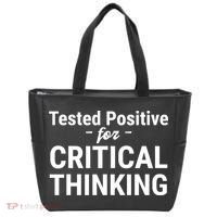 Tested Positive Critical Thinking Libertarian Conservative Tote Bag thumb 0