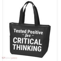 Tested Positive Critical Thinking Libertarian Conservative Tote Bag thumb 3
