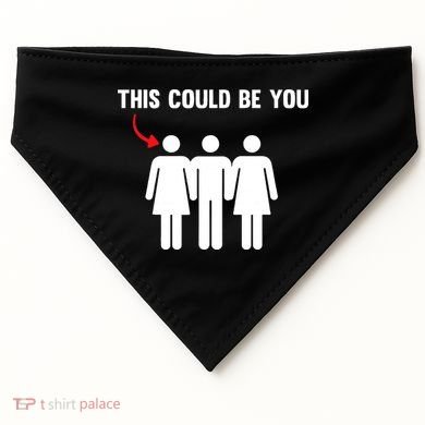 Throuple Poly Couple Funny Polyamory This Could Be You USA-Made Doggie Bandana