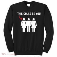 Throuple Poly Couple Funny Polyamory This Could Be You Sweatshirt thumb 0