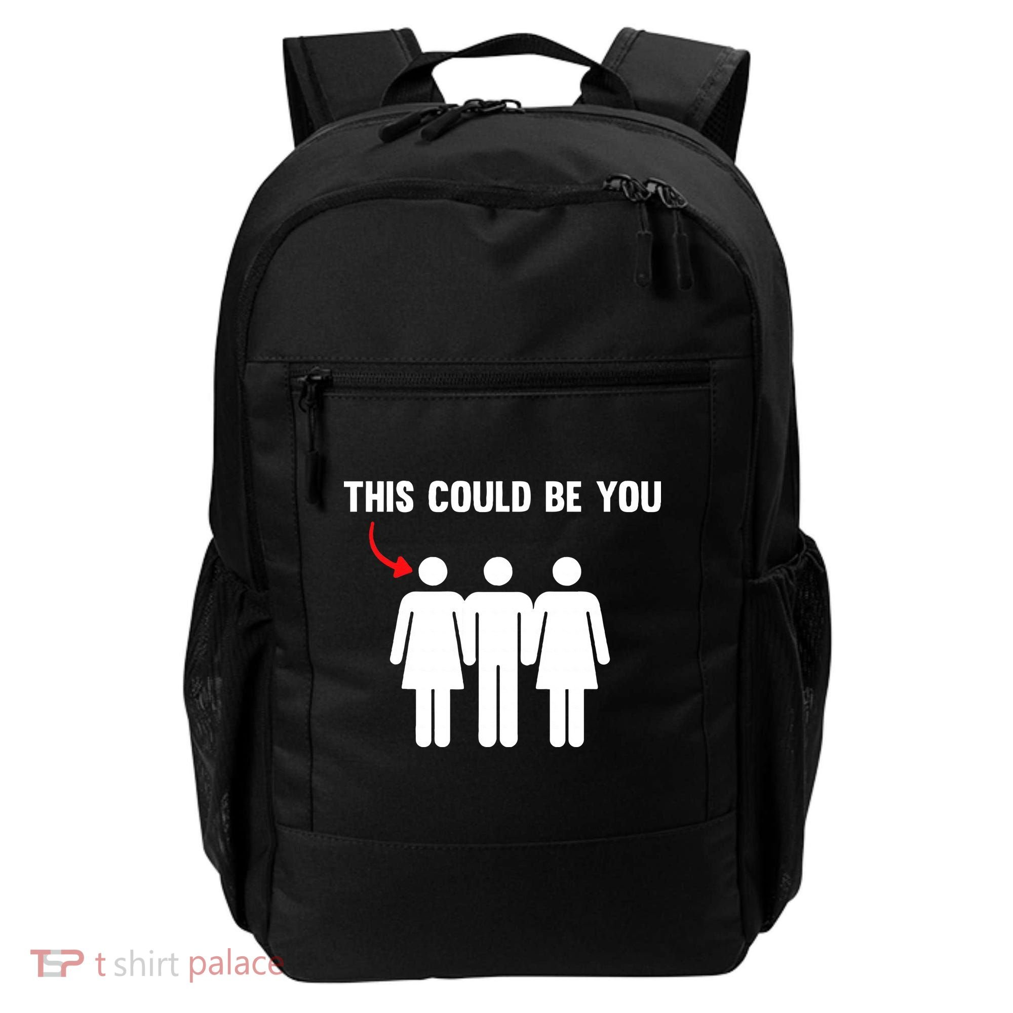 Throuple Poly Couple Funny Polyamory This Could Be You Backpack