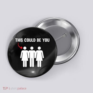 Throuple Poly Couple Funny Polyamory This Could Be You Button