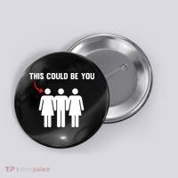 Throuple Poly Couple Funny Polyamory This Could Be You Button thumb 0