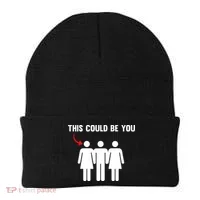 Throuple Poly Couple Funny Polyamory This Could Be You Beanie thumb 0
