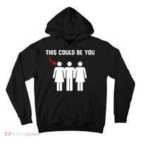 Throuple Poly Couple Funny Polyamory This Could Be You Tall Hoodie thumb 0