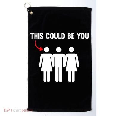 Throuple Poly Couple Funny Polyamory This Could Be You Golf Towel