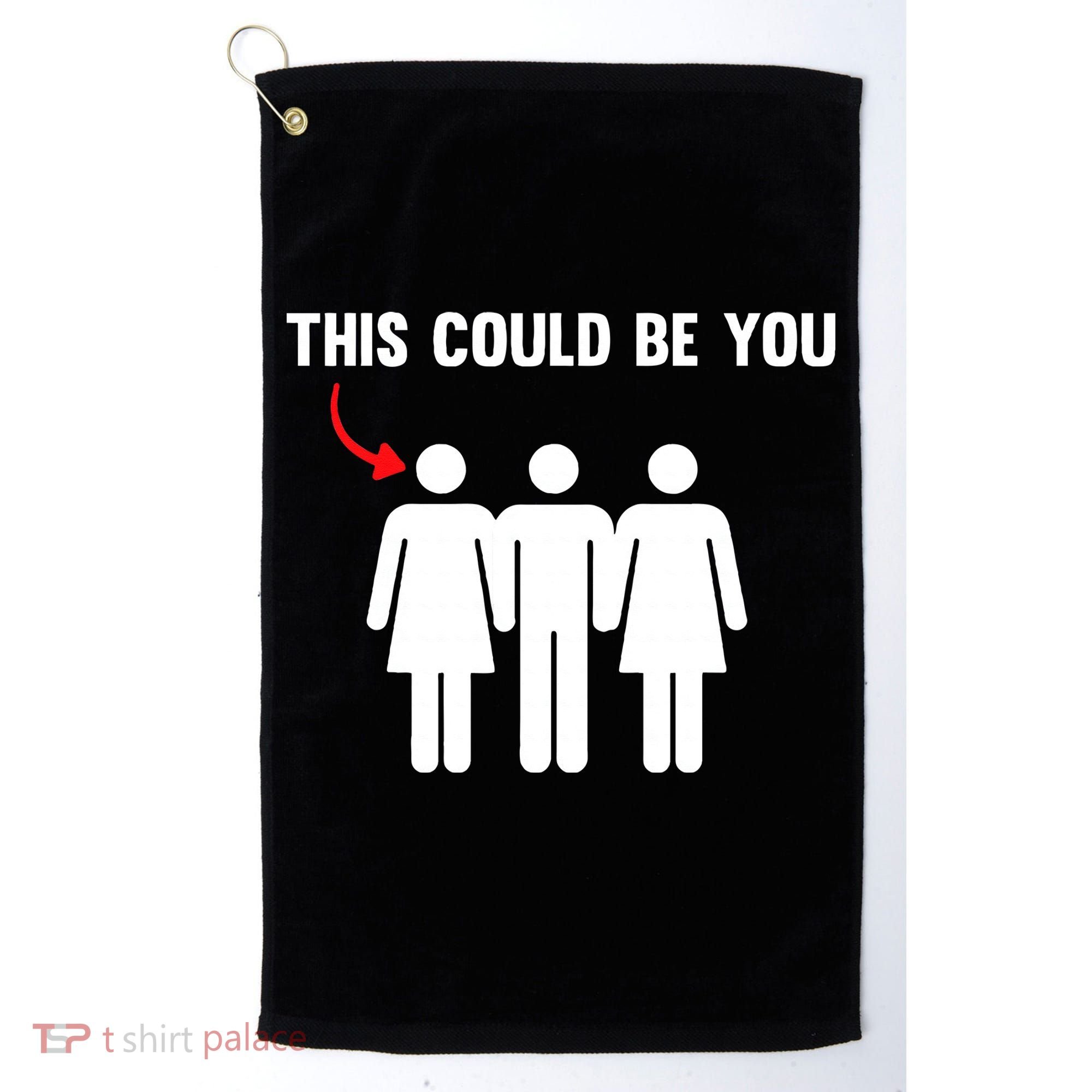 Throuple Poly Couple Funny Polyamory This Could Be You Golf Towel