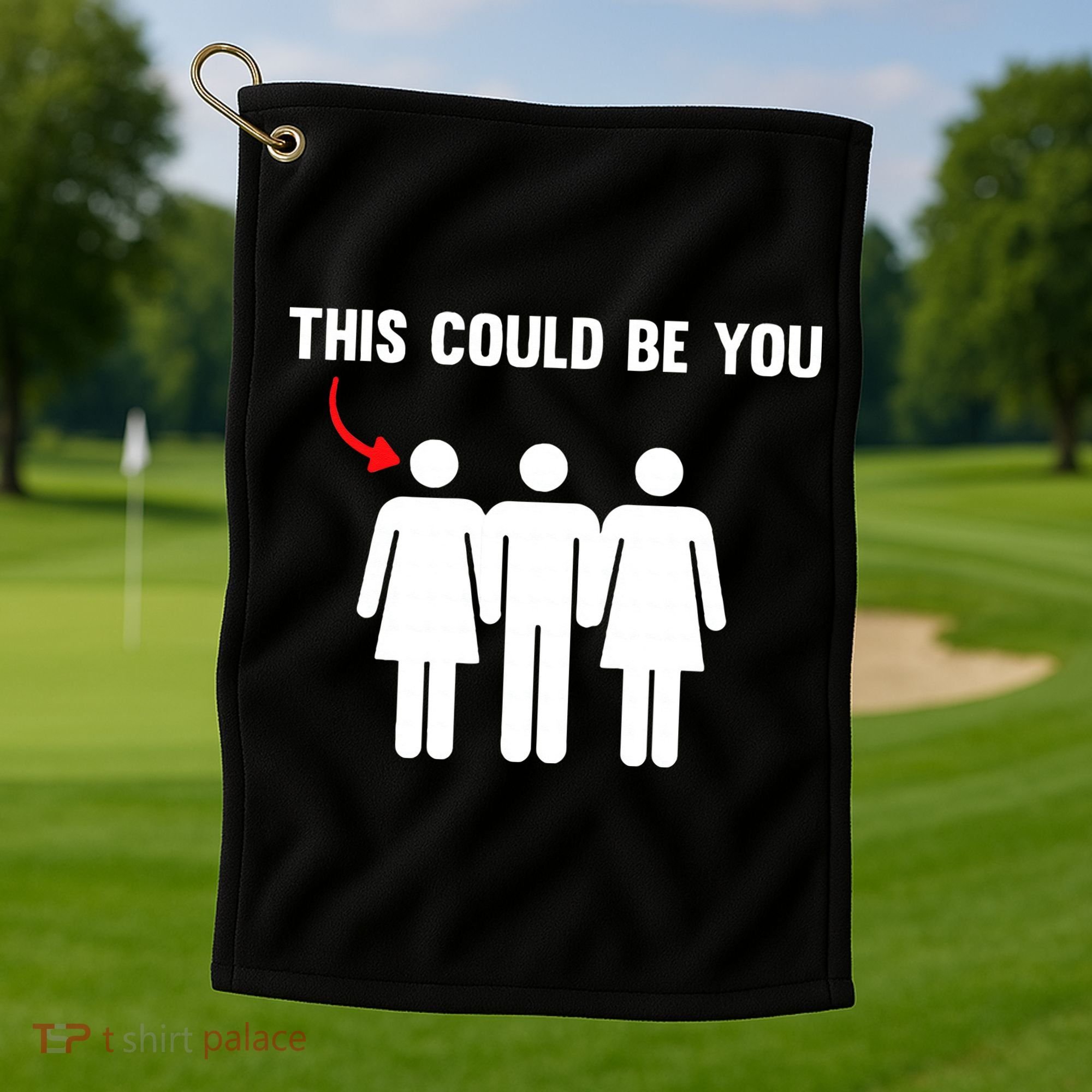 Throuple Poly Couple Funny Polyamory This Could Be You Golf Towel