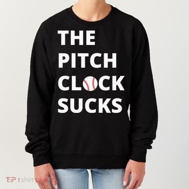 The Pitch Clock Sucks Pitching Shot Clock Baseball Pitcher Women's Sweatshirt