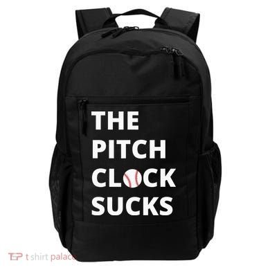 The Pitch Clock Sucks Pitching Shot Clock Baseball Pitcher Backpack