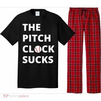 The Pitch Clock Sucks Pitching Shot Clock Baseball Pitcher Pajama Set