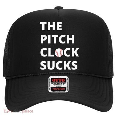The Pitch Clock Sucks Pitching Shot Clock Baseball Pitcher Hat