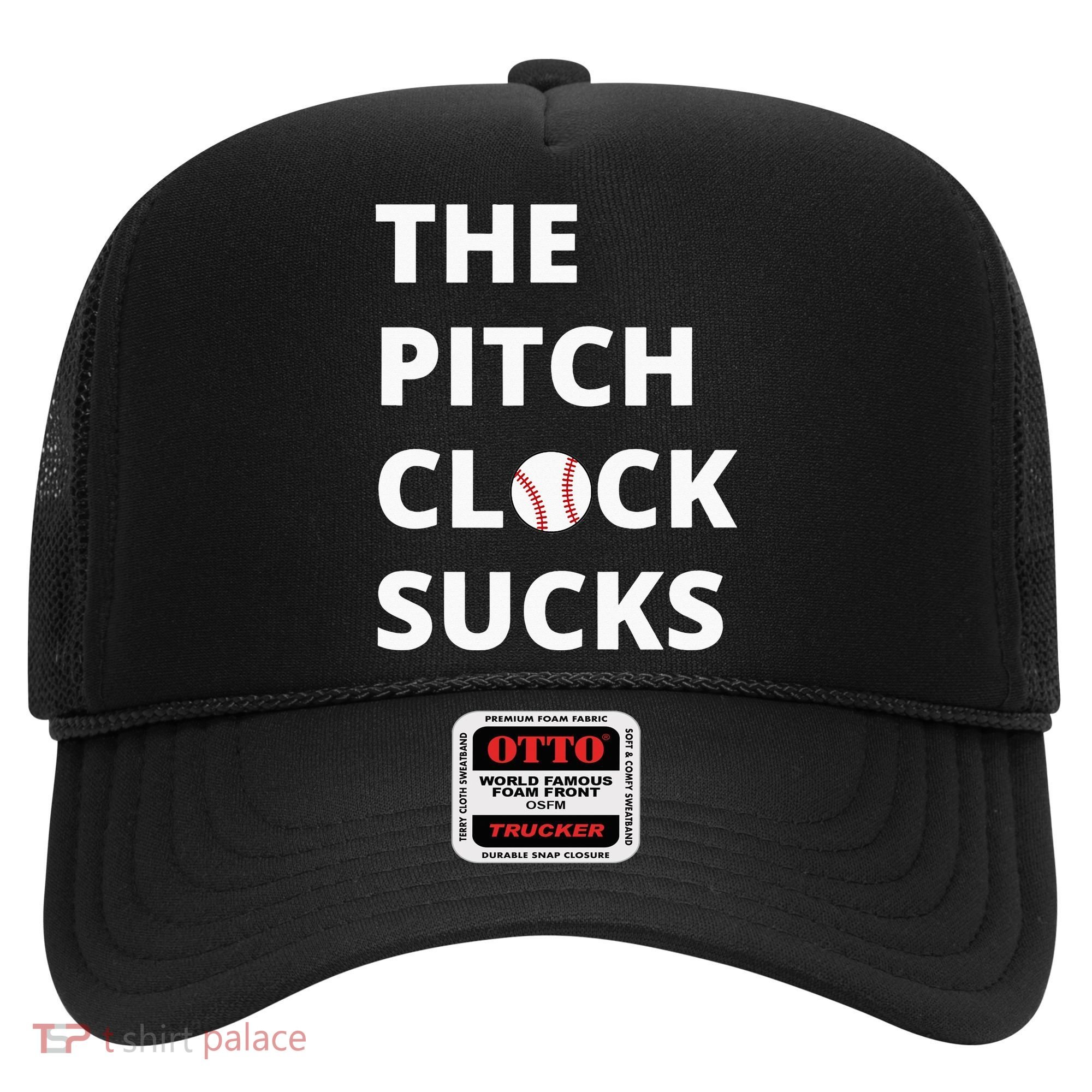 The Pitch Clock Sucks Pitching Shot Clock Baseball Pitcher Hat