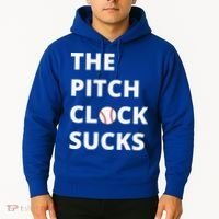 The Pitch Clock Sucks Pitching Shot Clock Baseball Pitcher Hoodie thumb 2