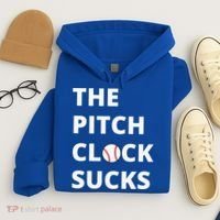 The Pitch Clock Sucks Pitching Shot Clock Baseball Pitcher Hoodie thumb 4