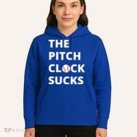 The Pitch Clock Sucks Pitching Shot Clock Baseball Pitcher Hoodie thumb 5