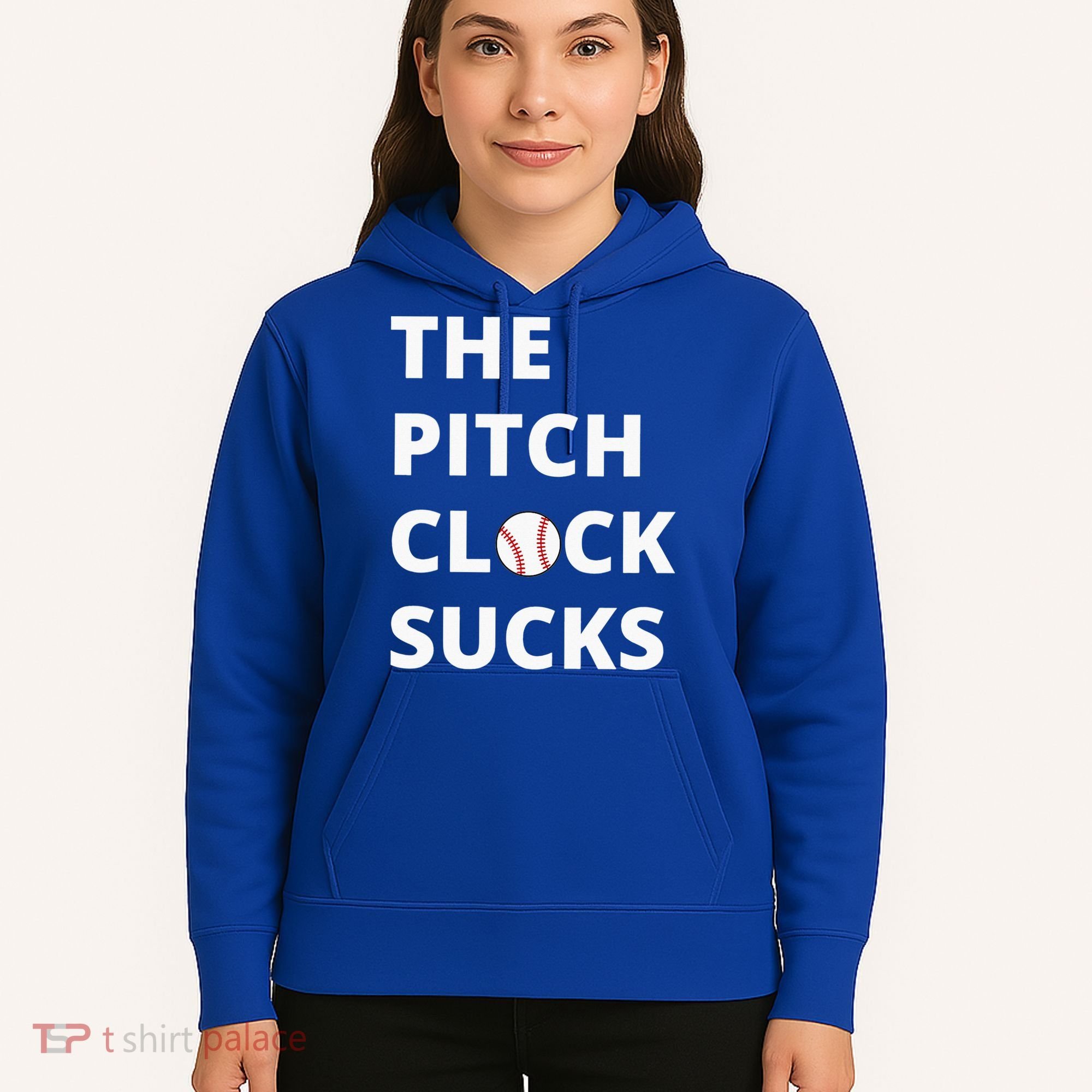The Pitch Clock Sucks Pitching Shot Clock Baseball Pitcher Hoodie