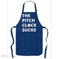 The Pitch Clock Sucks Pitching Shot Clock Baseball Pitcher Apron thumb 0