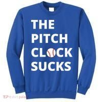 The Pitch Clock Sucks Pitching Shot Clock Baseball Pitcher Sweatshirt thumb 0