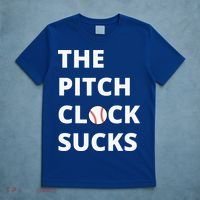 The Pitch Clock Sucks Pitching Shot Clock Baseball Pitcher T-Shirt thumb 5