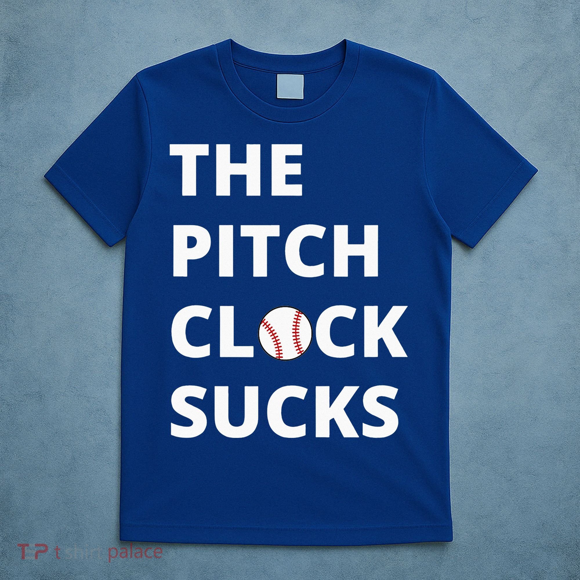 The Pitch Clock Sucks Pitching Shot Clock Baseball Pitcher T-Shirt