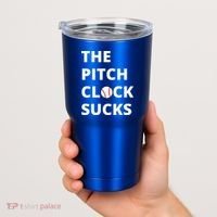 The Pitch Clock Sucks Pitching Shot Clock Baseball Pitcher Tumbler thumb 2