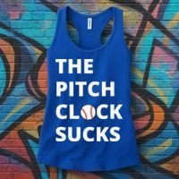 The Pitch Clock Sucks Pitching Shot Clock Baseball Pitcher Women's Tank Top thumb 3