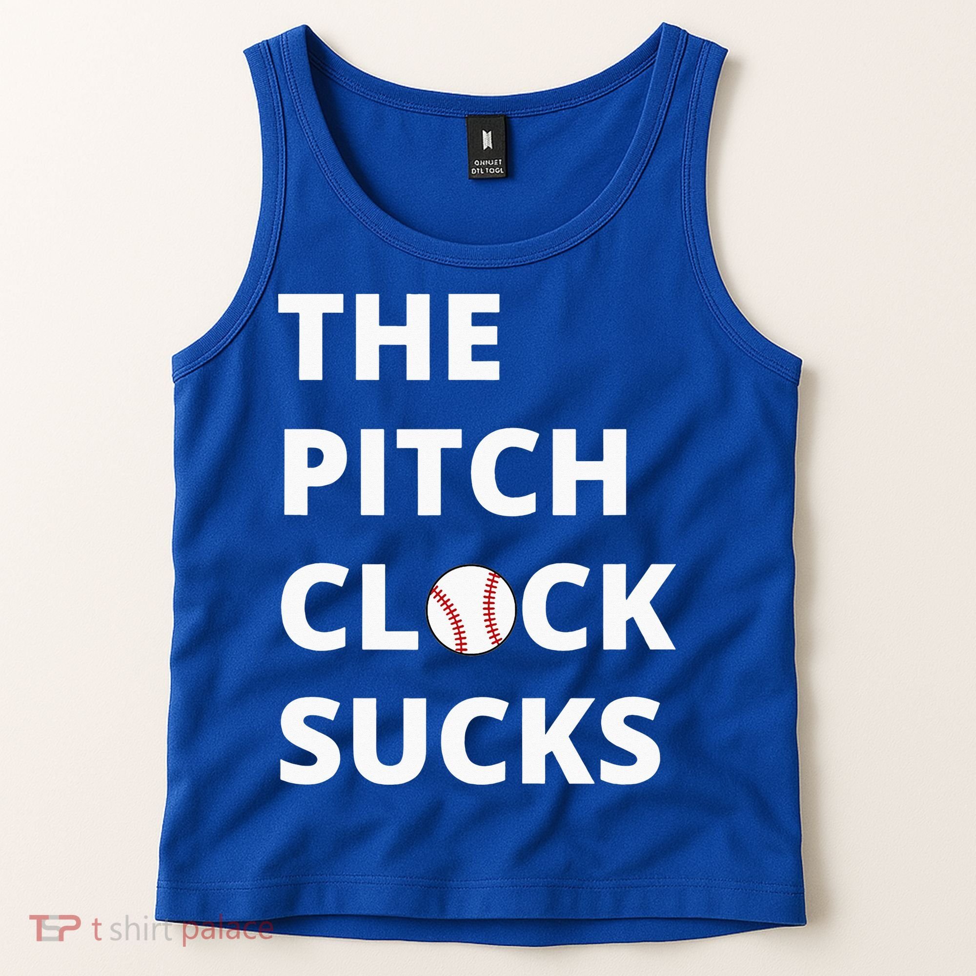 The Pitch Clock Sucks Pitching Shot Clock Baseball Pitcher Tank Top