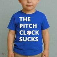 The Pitch Clock Sucks Pitching Shot Clock Baseball Pitcher Toddler T-Shirt thumb 2