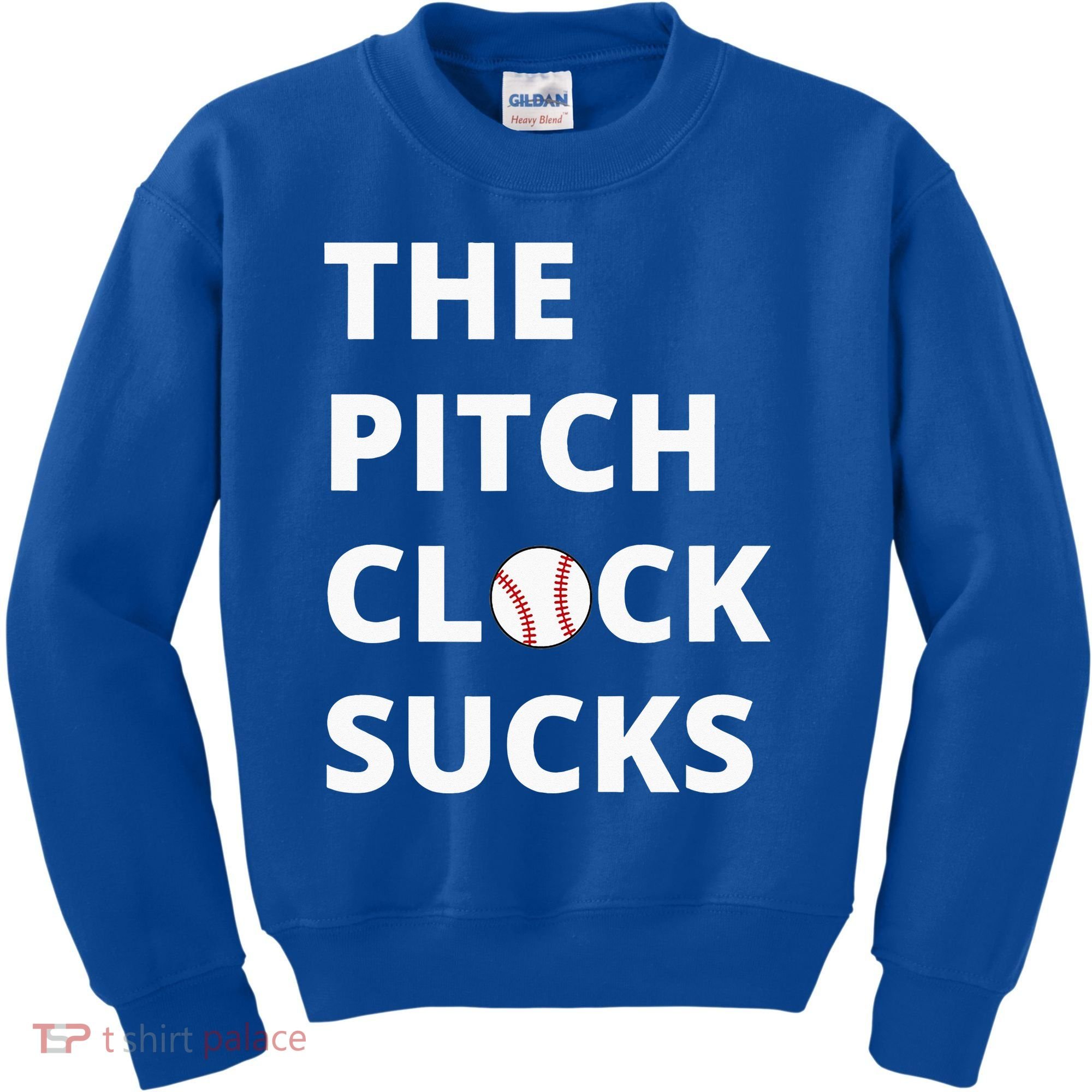 The Pitch Clock Sucks Pitching Shot Clock Baseball Pitcher Kids Sweatshirt